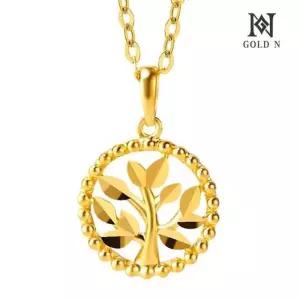골드앤 순금 24K 엠보 행운나무 목걸이_3.75g