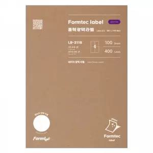 폼텍 LB-3118 광택 레이저용 스티커 A4 라벨지 4단 100매