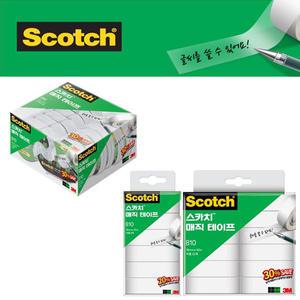 3M 매직 테이프 리필 18mm 대용량 세이빙팩 810R-6롤 12롤
