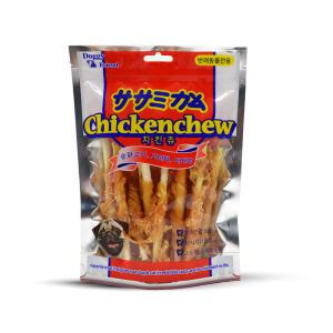 도기프랜드 치킨 사사미 스틱껌 15P고기말린 애견용껌 캣츠앤독스
