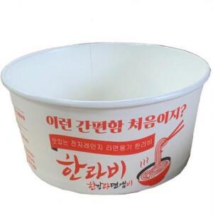 한라비 전자레인지용 종이 라면 용기 17.7 x 8.5cm, 60개입, 1개 one option