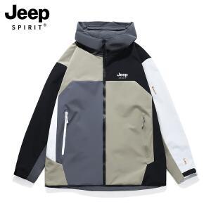 JEEP 남성 봄과 가을 새로운 트렌디 방풍 산악 재킷