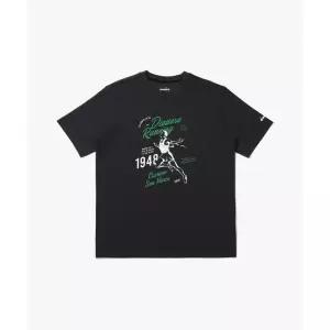 [디아도라] 빈티지 그래픽 반팔 티셔츠 블랙 129100728