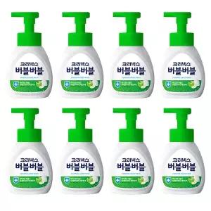 [크리넥스] 버블 항균 핸드워시 퓨어애플 250ml 8개