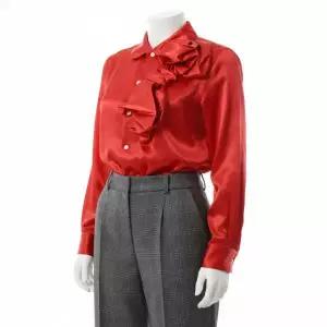 [알렉산더맥퀸]COMME DES GARCONS 폴리에스테르 새틴 리본 디테일 셔츠 RP B001 W25 2 822321
