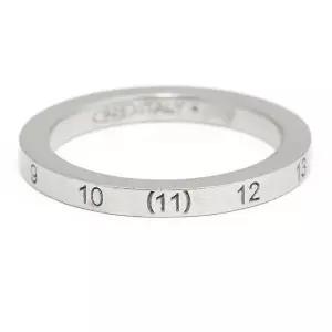 MAISON MARGIELA 메종마르지엘라 25FW 슬림 실버 넘버링 링 (SI8UQ0002 SV0129 951)