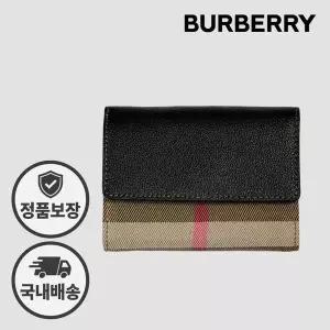 [버버리] 랭카스터 체크 반지갑 블랙 8084032 153196821