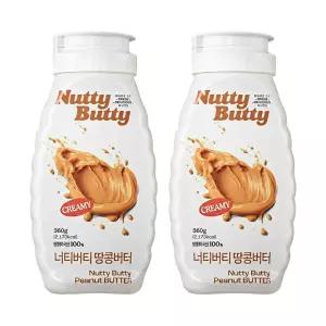 너티버티 짜먹는 땅콩버터 360g+360g