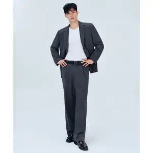무신사스탠다드 MUSINSA STANDARD [쿨탠다드] 와이드 히든 밴딩 슬랙스 [그레이] MMAPL6Z01-GR 169861