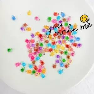 [하프클럽/]지퍼백 키링 DIY 행운의 초미니 거북이 파츠 100개입