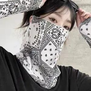 얼굴 가리개 마스크 귀걸이형 통기성넥 라이딩 자외선 차단 마스크 여름용 스포츠 바라클라바 라이딩넥