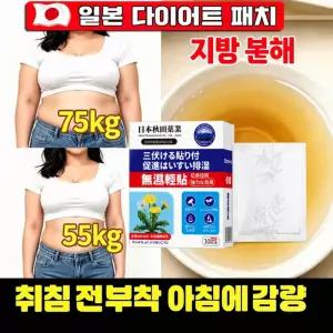 [일본수입 | 전신적용] 복부 다이어트 패치 팔뚝살/종아리 패치 복부 내장지방분해 바디 디톡스 밸런스 습기 지방부종제거 독소 제거 30개입