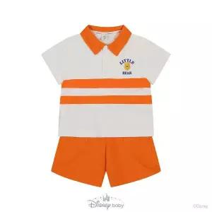 [디즈니베이비](신세계 사우스시티)[26년 여름신상]곰돌이푸ST나염배색상하(ORANGE)_79T32301686