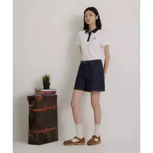 빈폴 BEANPOLE LADIES 헌터 HUNTER 생지 데님 숏바지 네이비 BF6625K03R 488029