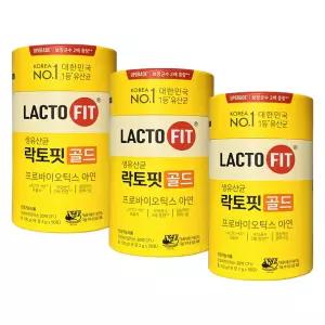 락토핏 골드 2g x 50포 3통 생유산균 온가족 장건강 아연 프로바이오틱스 D