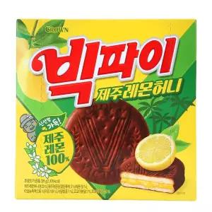 신상 크라운 빅파이 제주레몬허니 324g