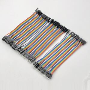 브레드보드 점퍼 와이어 40핀 수-수 2.54mm 커넥터 리본 케이블 (듀퐁 아두이노 DIY용)