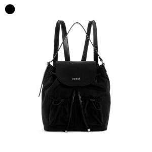 [게스]세이지_SAGE 우븐 플랩 백팩 BLK HQ2A3A62