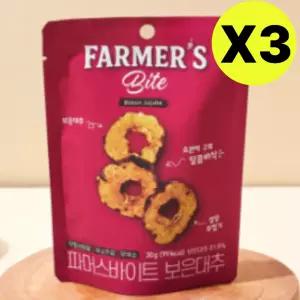 파머스바이트 보은대추 강정 정과 3개 저당 바삭 달콤 BNS