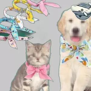 여름 애완동물 쿨 스카프 강아지 고양이 아이스