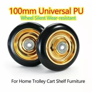 유모차 바퀴 교체  100mm PU 인라인 스피드 스케이트 휠 및 트롤리 선반용 범용