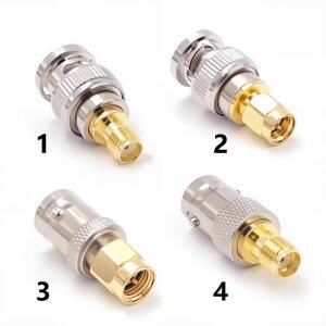 5pcs BNC-SMA 커넥터 SMA BNC 어댑터 수-암 안테나/연장 케이블 SMA-BNC RF