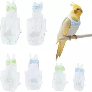 슈퍼피딩 6Pcs 6가지 스타일의 새 비행복 기저귀 재사용 가능한 앵무새 냅피 옷 코스튬 세탁 비행 적합한
