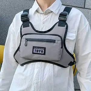 [엄지척]스포츠 체스트백 그레이 조끼가방 남자슬링백