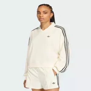 테리 타월 브이넥 롱 슬리브 폴로 셔츠 KD1401