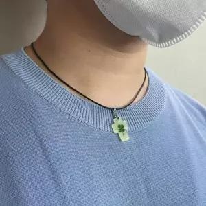 [라일리쥬얼리] Rly 야광 네잎 키링 네잎팬던트 네잎크로버키링