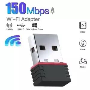 미니 USB 네트워크 카드 무선 와이파이 동글 어댑터 2.0 2.4G 150Mbps WLAN LAN 리시버 PC 데스크탑
