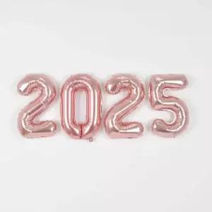 숫자은박풍선(소)로즈골드2025패키지