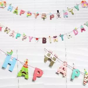 생일 가랜드 꽃가랜드 파티용품 가렌다 생일가렌드 브라이덜샤워