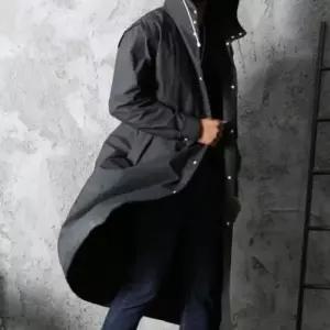 우비 심플 블랙 XL 블랙 코트형