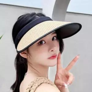 [패션] 썬캡 라탄 여름모자 빛차단