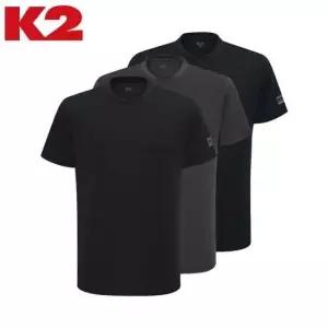 K2 케이투 남여공용 3PACK 밸류패키지 반팔 라운드 티셔츠 LE1221744083