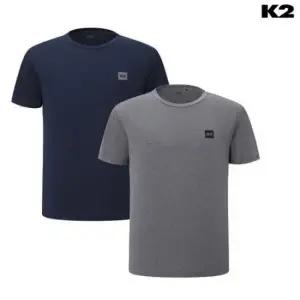 K2 케이투 GMM25281 남여공용 멜란지 패키지 교복속티 이너 반팔티 2장 세트 LE1