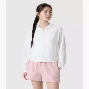 르꼬끄 QR222SJK65_CRM0 여성 루즈핏 메쉬 후드 자켓 - 크림 65 6409564