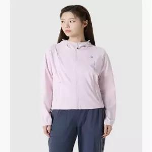 르꼬끄 QR222OFT41_BPK0 여성 쉐이드온 냉감 트리코트 후드 집업 - 핑크 41 6161153