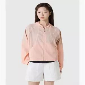 르꼬끄 QR222OJK51_PCM0 여성 쁘띠 플리세 루즈핏 경량 우븐 자켓 - 핑크 51 6225220