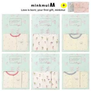 밍크뮤 mink mui 여름반팔우주복.내의 선물세트 3637004126 36370-041-26 27 20 054 출산백일돌선물 36370-