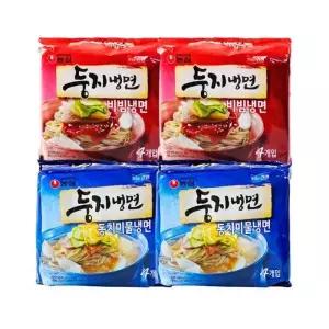 농심 둥지냉면 비빔냉면 8입 + 물냉면 (총16입) (49294839)