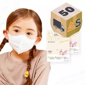 KF94 유아 새부리 마스크 소형S 화이트 50매입