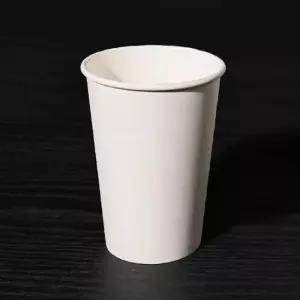 LG 종이컵 무지 390ml (13온스) 1000개 일회용 두꺼운 테이크아웃 커피 컵