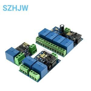 ESP8266 ESP-01 5V 1 2 4 웨이 WiFi 릴레이 모듈 스마트 홈 리모컨 스위치 WIFI 무선 휴대폰 APP