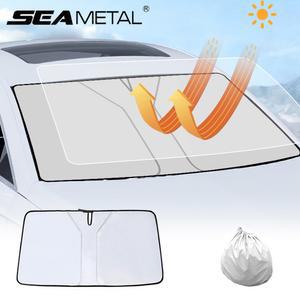 SEAMETAL 자동차 앞 유리 차양 커버 창 선 스크린 썬 바이저 액세서리 용 단열 파라솔