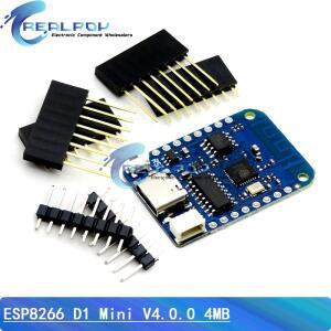 WEMOS D1 Mini V4.0.0 TYPE-C USB WIFI 사물 인터넷 보드 기반 ESP8266 4MB MicroPython Nodemcu Arduino호