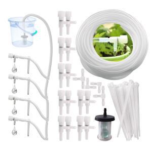조절 밸브가있는 정원 물방울 관개 식물 장치 7MM 절약 호스 키트 심은 화분에 급수