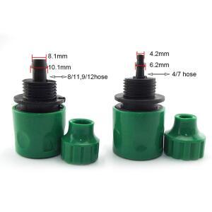 가시 호스 커넥터 정원 수도꼭지 8MM 도구 7MM 관개 4MM 물방울 원예 D1 커플링