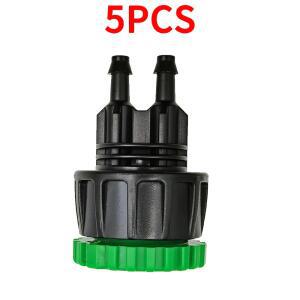 5PCS 플라스틱 정원 호스 커넥터 필수 수도꼭지 연결에 사용 키트 어댑터 세차에